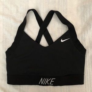 Nike Black high impact sports Bra. Size Medium